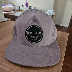 Men's Iron & Resin Snapback Hat